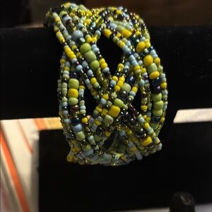 Beaded bracelet vibrant colors